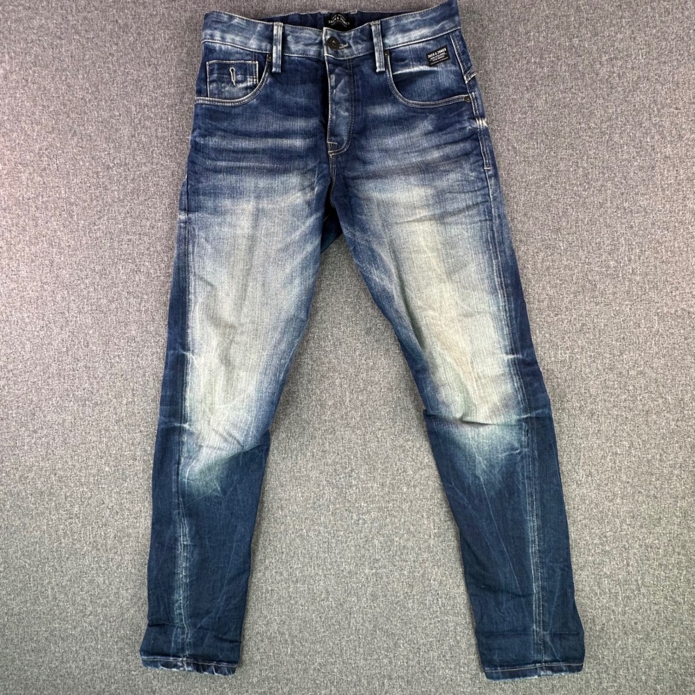 Jack & Jones Jeans Men 29x32 Comfort Fit Mike Blue Faded Button Fly JJIMIKE